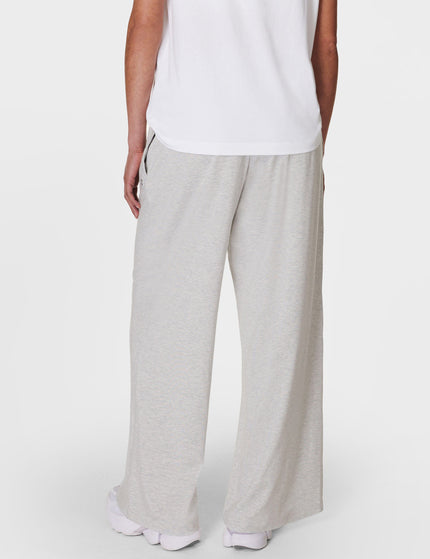 Sweaty Betty Modal Wide Leg Trousers - Light Grey Marlimage2- The Sports Edit