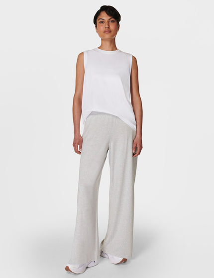 Sweaty Betty Modal Wide Leg Trousers - Light Grey Marlimage5- The Sports Edit