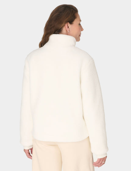 Sweaty Betty Navigate Sherpa Zip Up Jacket - Studio Whiteimages2- The Sports Edit