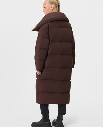 Nimbus Cloud Longline Puffer - Sable Brown