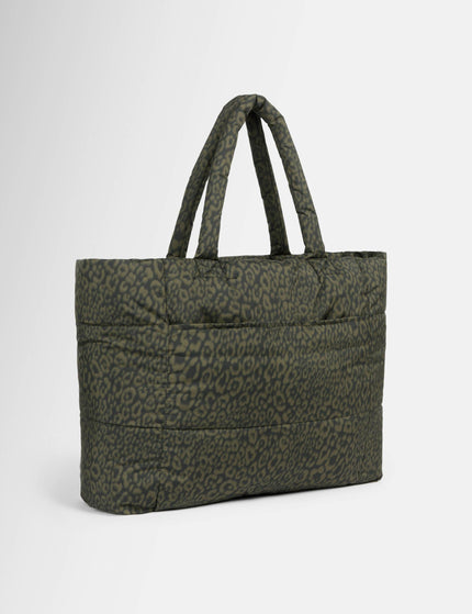 Sweaty Betty Nimbus Cloud Tote Bag - Large Green Leopard Printimages2- The Sports Edit