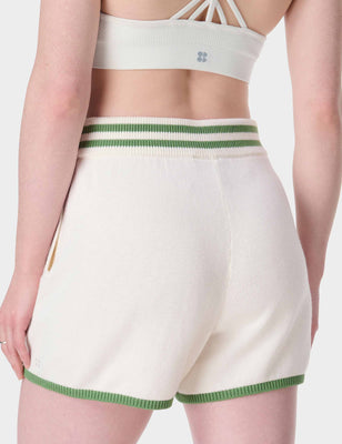 Off Court Knitted Short - Lily White