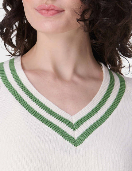 Sweaty Betty Off Court V-Neck Jumper - Lily Whiteimage3- The Sports Edit