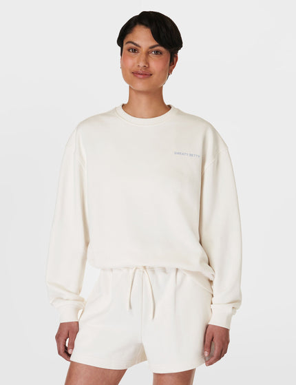 Sweaty Betty Our Strength Is In Each Other Sweatshirt - Cloud Whiteimage1- The Sports Edit