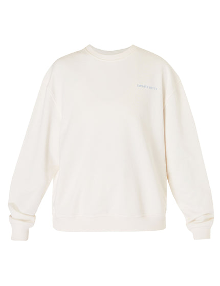 Sweaty Betty Our Strength Is In Each Other Sweatshirt - Cloud Whiteimage6- The Sports Edit