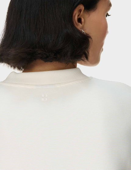 Sweaty Betty Peaceful Ribbed Sweatshirt - Lily Whiteimage3- The Sports Edit