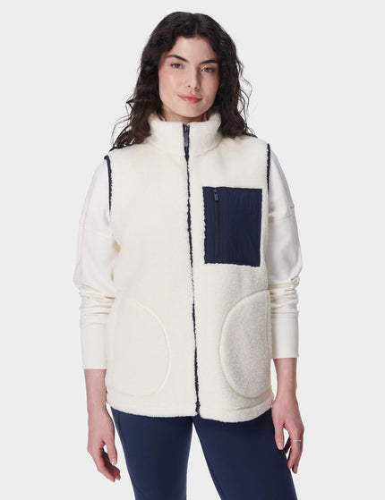 Sweaty Betty Plush Gilet - Lily Whiteimage1- The Sports Edit