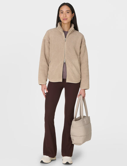Sweaty Betty Plush Textured Zip Up Fleece - Dusk Beigeimages6- The Sports Edit