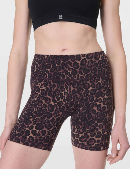 Sweaty Betty Power 6" Cycling Shorts - Brown Wild Leopard Printimage1- The Sports Edit