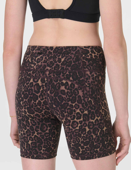 Sweaty Betty Power 6" Cycling Shorts - Brown Wild Leopard Printimage2- The Sports Edit