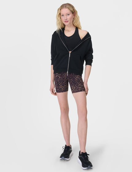 Sweaty Betty Power 6" Cycling Shorts - Brown Wild Leopard Printimage7- The Sports Edit