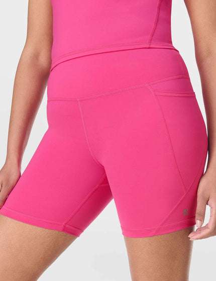 Sweaty Betty Power 6" Cycling Shorts - Fuchsia Pinkimage3- The Sports Edit
