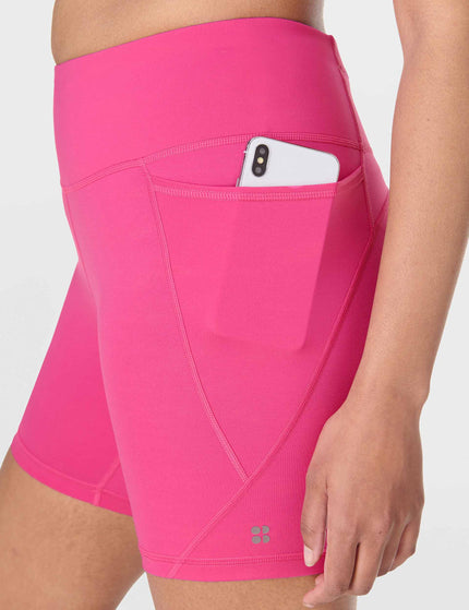 Sweaty Betty Power 6" Cycling Shorts - Fuchsia Pinkimage5- The Sports Edit