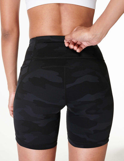 Sweaty Betty Power 6" Cycling Shorts - Ultra Black Camo Printimage5- The Sports Edit