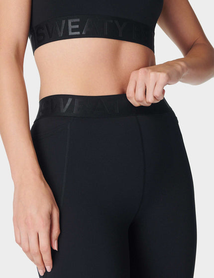 Sweaty Betty Power 7/8 Elastic Waist Gym Legging - Blackimage3- The Sports Edit