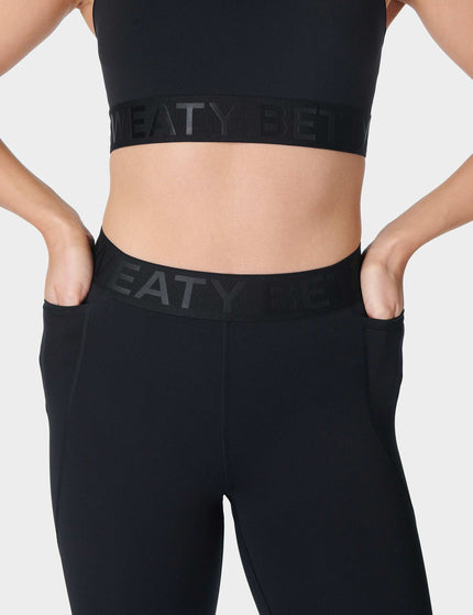 Sweaty Betty Power 7/8 Elastic Waist Gym Legging - Blackimage4- The Sports Edit