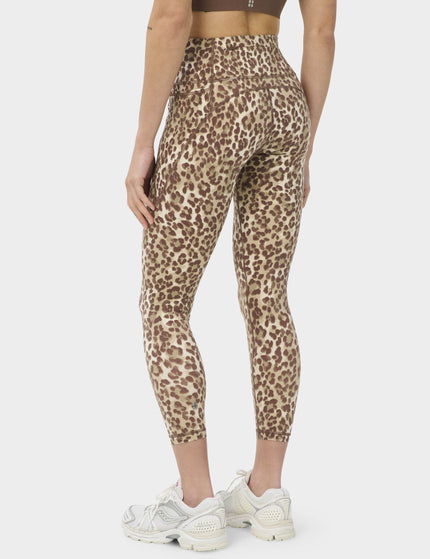 Sweaty Betty Power 7/8 Gym Leggings - Beige Ink Leopard Printimages2- The Sports Edit
