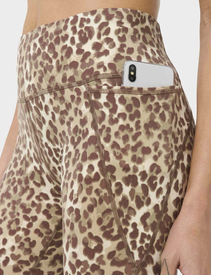 Sweaty Betty Power 7/8 Gym Leggings - Beige Ink Leopard Printimages4- The Sports Edit