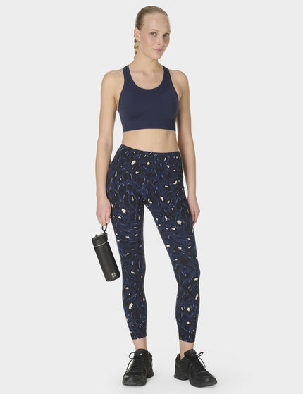 Sweaty Betty Power 7/8 Gym Leggings - Blue Abstract Leopard Printimages7- The Sports Edit