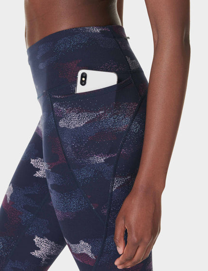 Sweaty Betty Power 7/8 Gym Leggings - Blue Spray Camo Printimage4- The Sports Edit