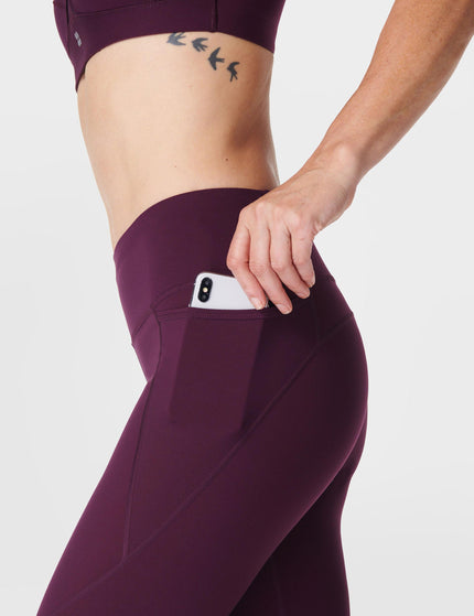 Sweaty Betty Power 7/8 Gym Leggings - Midnight Cherry Purpleimage4- The Sports Edit