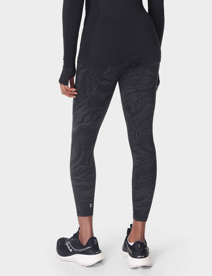 Sweaty Betty Power 7/8 Reflective Gym Leggings - Black Wavey Reflective Printimage2- The Sports Edit