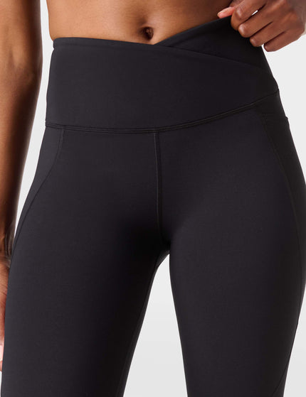 Sweaty Betty Power 7/8 Wrap Waist Gym Leggings - Blackimages3- The Sports Edit