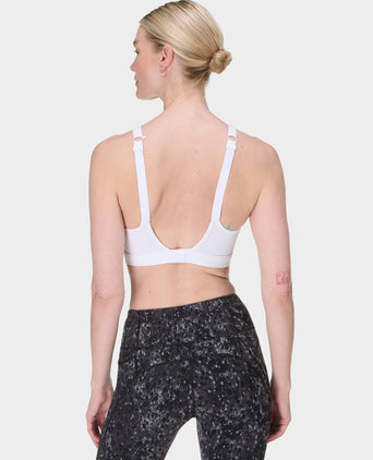 Power High Impact Sports Bra - White
