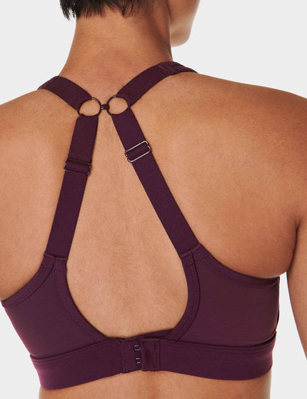 Sweaty Betty Power Icon Running Bra - Midnight Cherry Purpleimage4- The Sports Edit