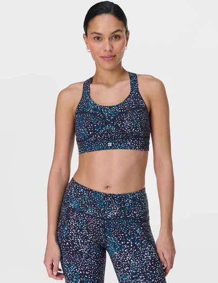 Sweaty Betty Power Medium Support Sports Bra - Blue Aurora Printimage1- The Sports Edit