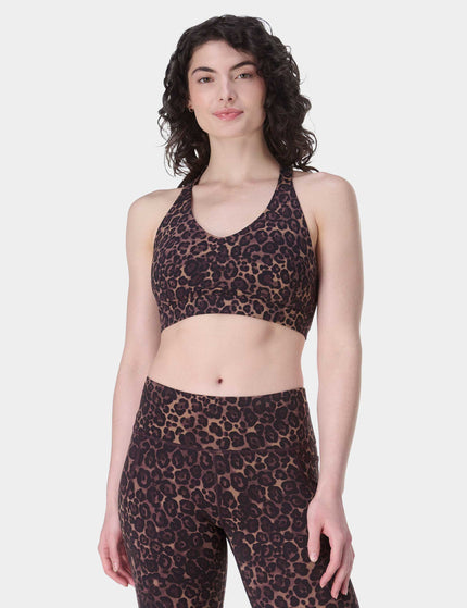Sweaty Betty Power Pulse Bra - Brown Wild Leopard Printimage1- The Sports Edit