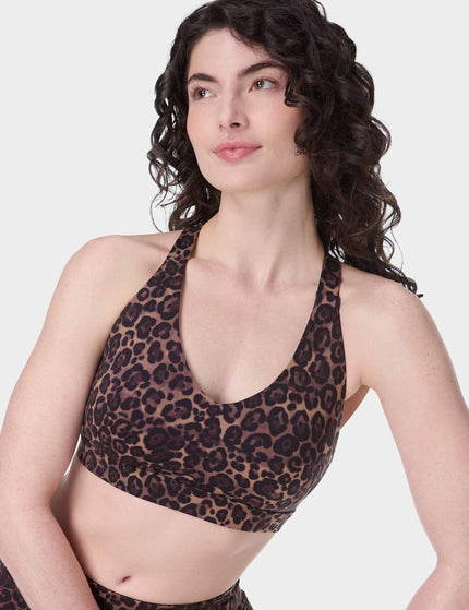 Sweaty Betty Power Pulse Bra - Brown Wild Leopard Printimage5- The Sports Edit