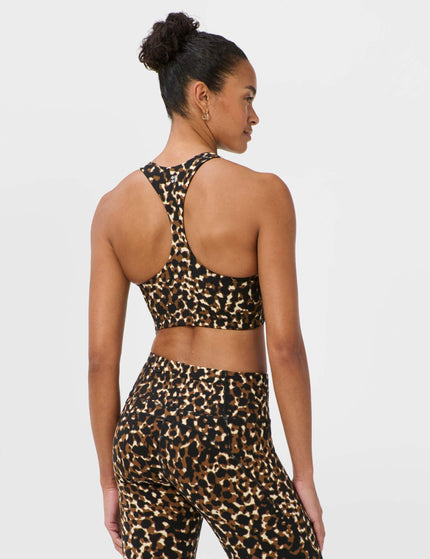 Sweaty Betty Power Racer Bra - Brown Offbeat Animal Printimages2- The Sports Edit
