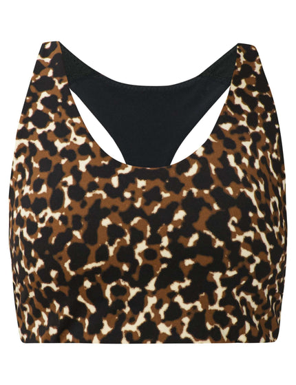 Sweaty Betty Power Racer Bra - Brown Offbeat Animal Printimages6- The Sports Edit