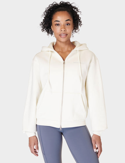 Sweaty Betty Powerhouse Zip Up Hoody - Lily Whiteimage1- The Sports Edit