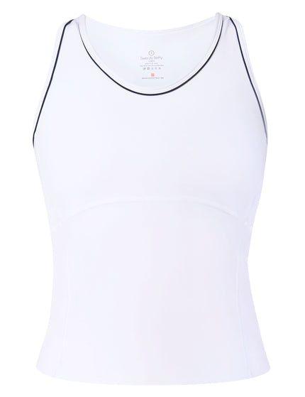 Sweaty Betty Pro Racket Power Tank - Whiteimage6- The Sports Edit