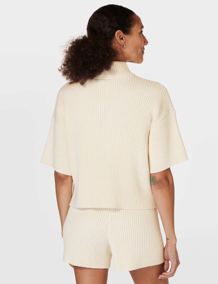 Sweaty Betty Retreat Rib Sweater - Studio Whiteimage2- The Sports Edit