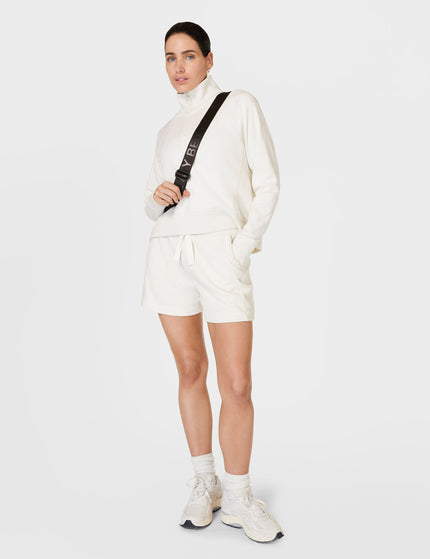 Sweaty Betty Revive High Waisted Shorts - Lily Whiteimage8- The Sports Edit