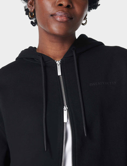 Sweaty Betty Revive Zip Through Hoody - Blackimage3- The Sports Edit