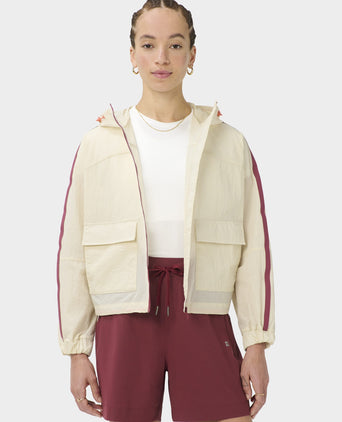 Ripstop Patch Pocket Lightweight Jacket - Wheat Beige