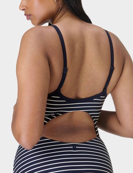 Sweaty Betty Riviera Swimsuit - Blue Coastal Stripeimage3- The Sports Edit