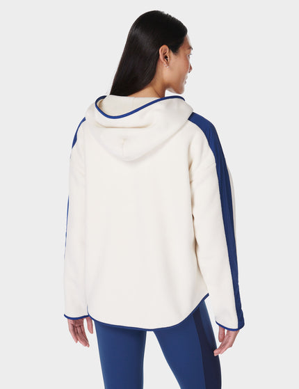 Sweaty Betty Roam Borg Zip Up - Lily White/Flux Blueimage2- The Sports Edit