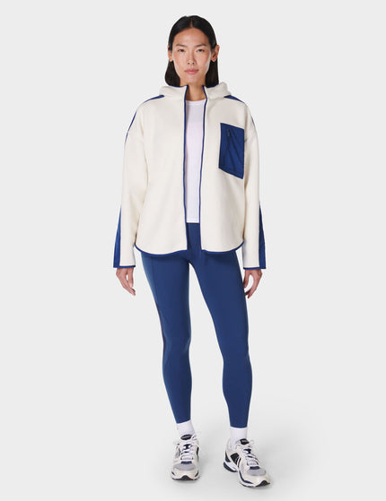 Sweaty Betty Roam Borg Zip Up - Lily White/Flux Blueimage6- The Sports Edit