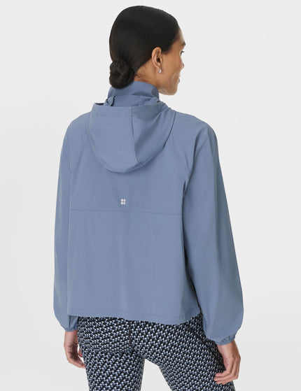 Sweaty Betty Runners High Packaway Jacket - Luxe Blueimages2- The Sports Edit