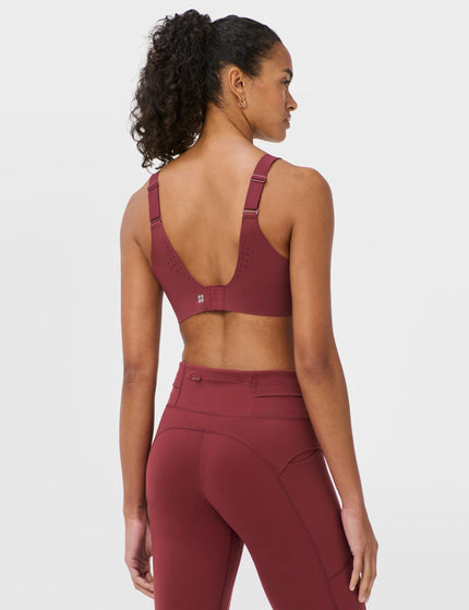 Sweaty Betty Runner's High Sports Bra - Merlot Redimages2- The Sports Edit