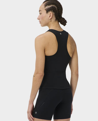 Runner's High Three Pocket Tank - Black