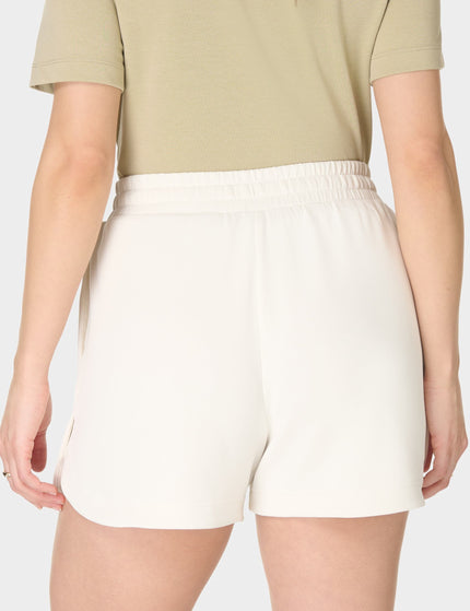 Sweaty Betty Sand Wash CloudWeight High Waisted Shorts - Coconut Creamimages2- The Sports Edit