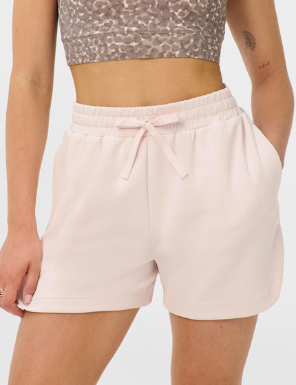 Sweaty Betty Sand Wash CloudWeight High Waisted Shorts - Sundust Pinkimages1- The Sports Edit