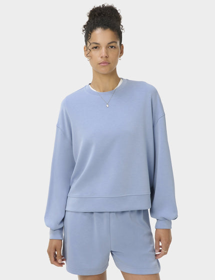 Sweaty Betty Sand Wash CloudWeight Sweatshirt - Laguna Blueimages1- The Sports Edit
