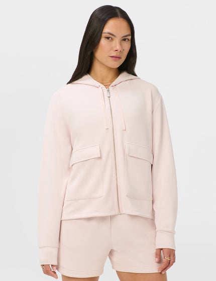 Sweaty Betty Sand Wash Crop Hoodie - Sundust Pinkimages1- The Sports Edit